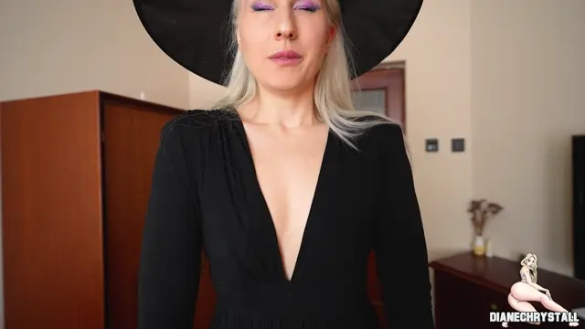 Poster: Diane Chrystall domme humiliation – Magic Witch Transforms You Into her Bra