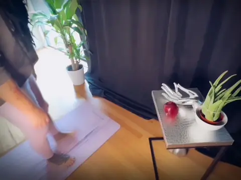 Poster: GIANTESS RAVEN DEVOURS YOGA BOY